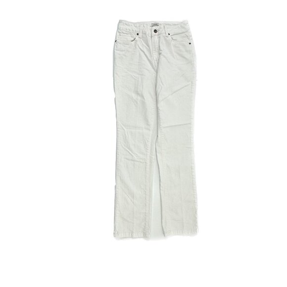 L.L. Bean Classic Fit Women's size 4 White Denim Jeans - Picture 1 of 5